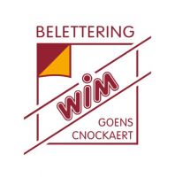 Belettering Wim Goens Digitale print