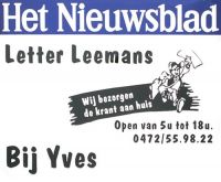 Letter Leemans Kiala