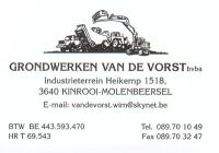 Grondwerken Van de Vorst bvba Recyclage