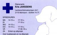 Dierenarts Kris Janssens Kleine huisdieren
