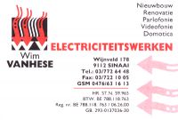 Electriciteitswerken Wim Vanhese bvba Electriciteitswerken