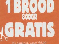 1 Brood (800g) gratis Temsebon