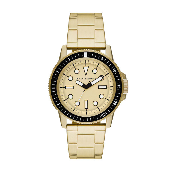 Armani AX1854 staal gold color 44mm