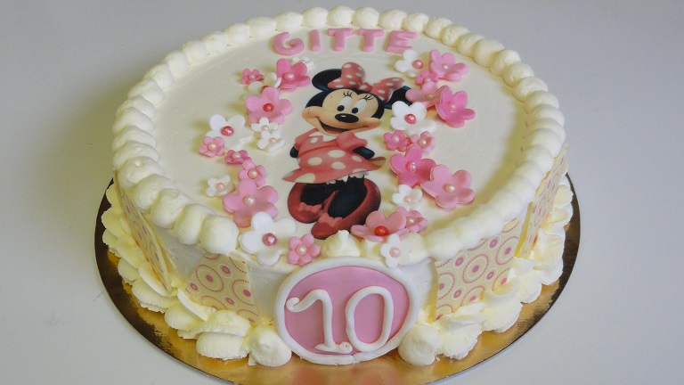 minnie mouse taart